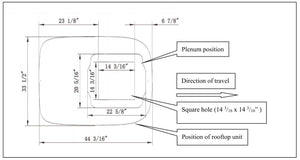 Quiet AC unit for Motorhome drawing