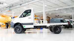Heavy Duty Mercedes Sprinter Cab Chassis, Upgraded by Whitefeather Conversions